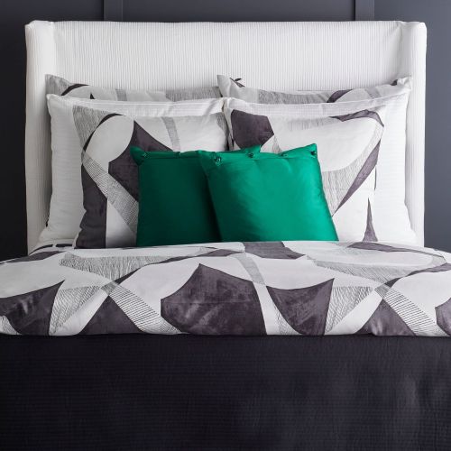 Linea Coverlet Set - Black